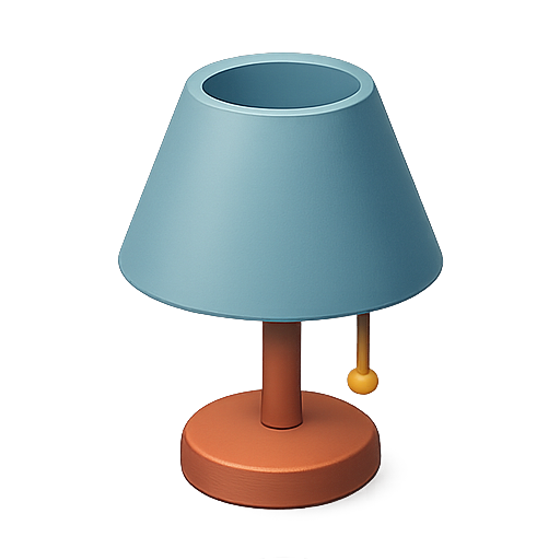 Lamp, lighting, home decor icon