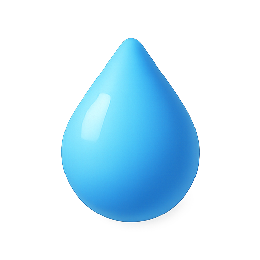 Drop, blue, liquid icon