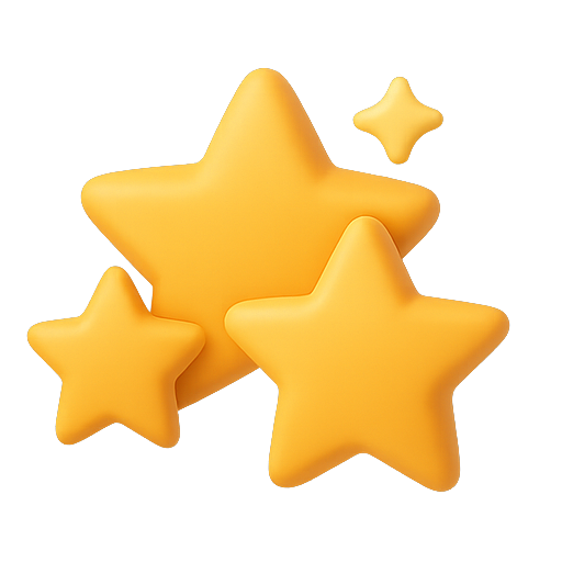 Star, 3d, yellow icon