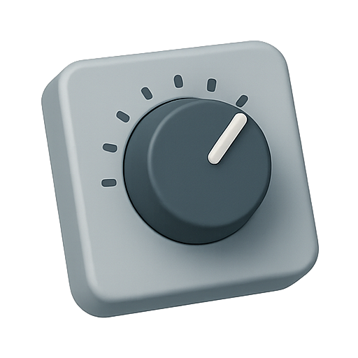 Dial, control, knob icon