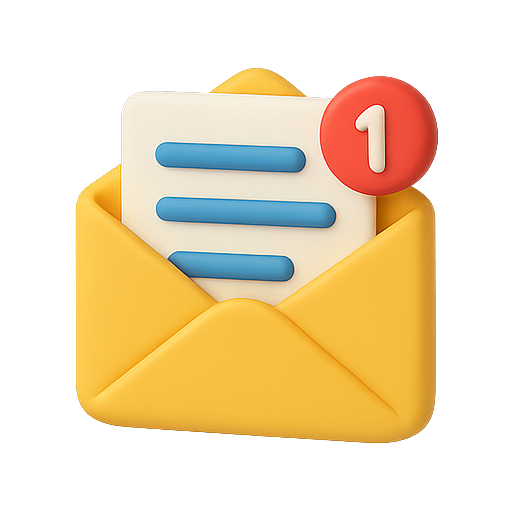 Email, notification, unread icon