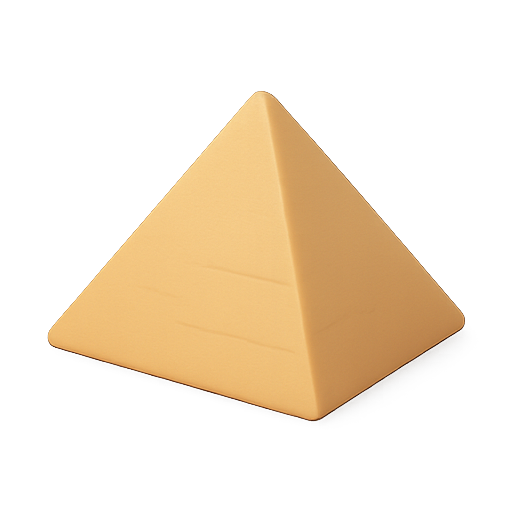 Pyramid, 3d, geometry icon