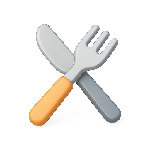 Knife, fork, kitchen icon