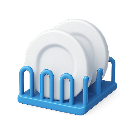 Dish rack, kitchen, home icon
