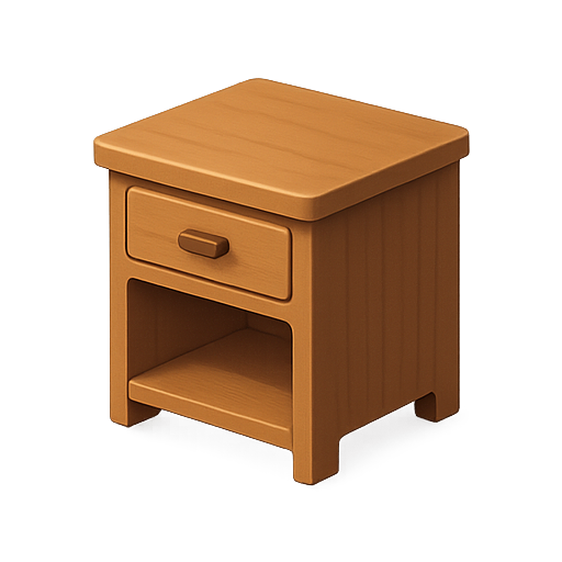 Nightstand, furniture, wooden icon