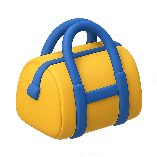 Bag, duffel, travel icon
