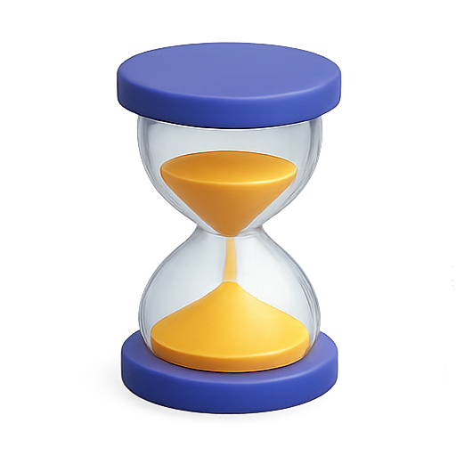 Hourglass, time, timer icon
