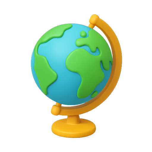 Globe, earth, map icon