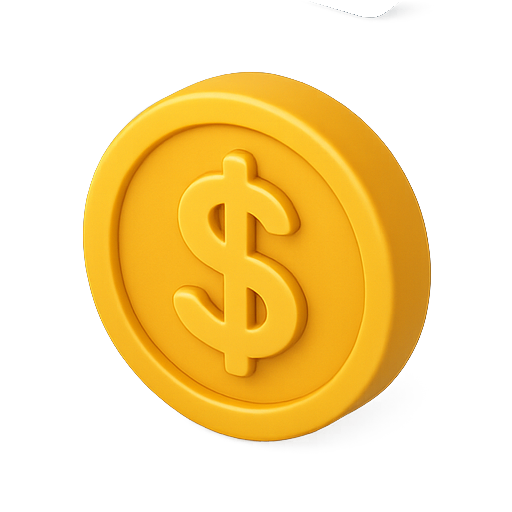 Currency, money, dollar icon