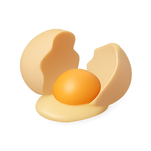 Egg, 3d, object icon