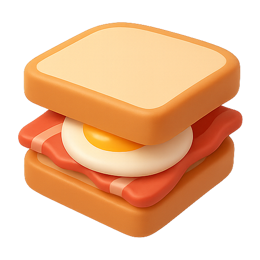 Sandwich, food, breakfast icon