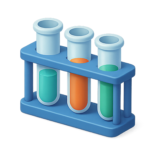 Test tubes, laboratory, science icon