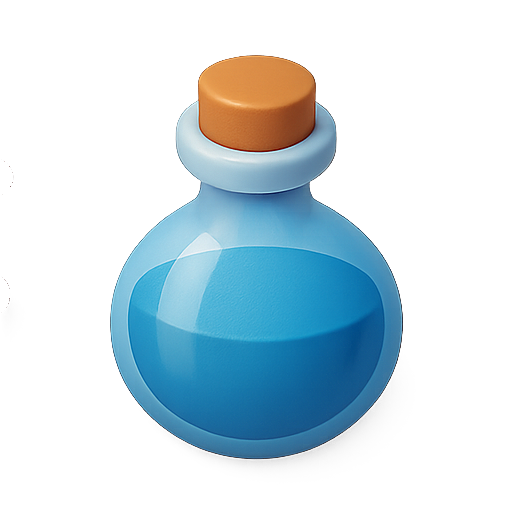 Potion, fantasy, blue icon