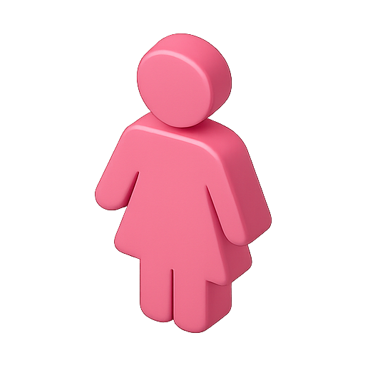 Female, 3d model, character icon