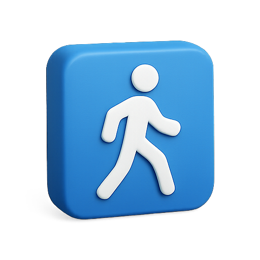 Walking, mobility, physical activity icon