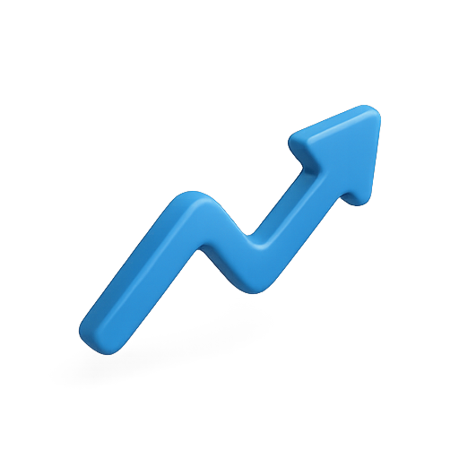 Growth, upward, increase icon