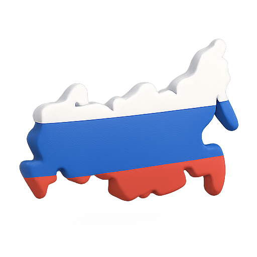 Russia, 3d, flag icon
