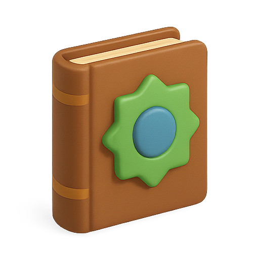Book, 3d, green icon