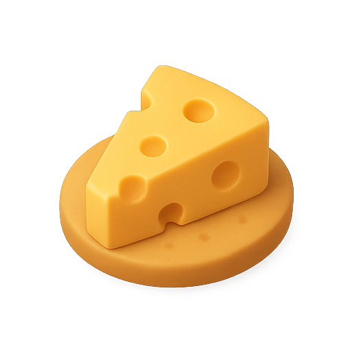 Cheese, 3d, food icon