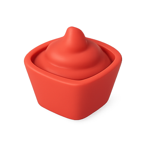 Container, red, 3d icon