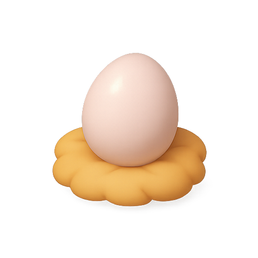 Egg, nest, food icon