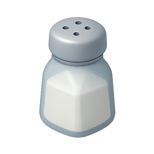 Salt, shaker, kitchen icon
