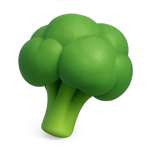 Broccoli, vegetable, 3d icon