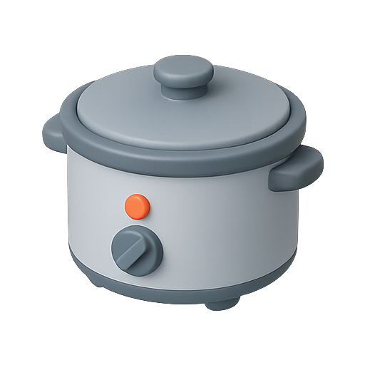 Slow cooker, cooking, appliance icon