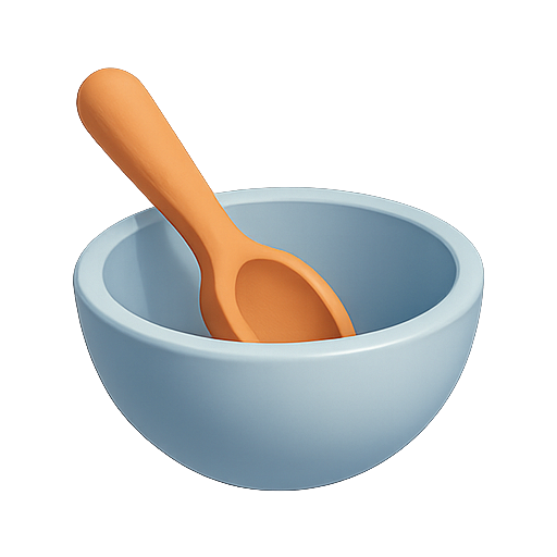 Bowl, spoon, kitchenware icon