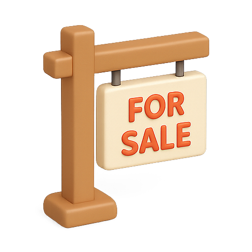 For sale, real estate, property icon