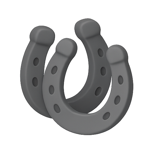 Horseshoe, luck, gaming icon