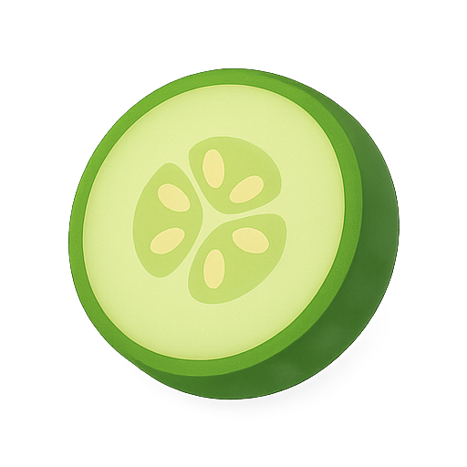 Cucumber, 3d, vegetable icon
