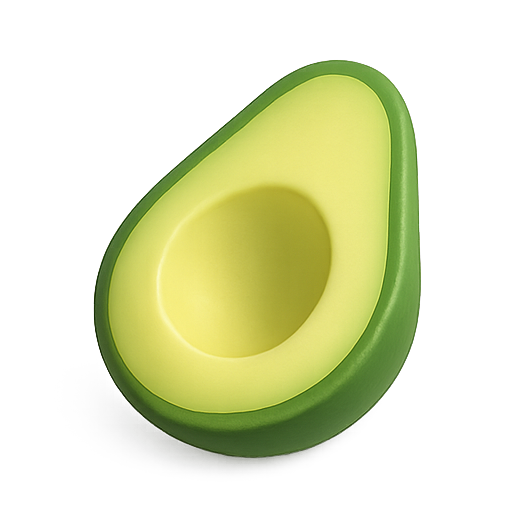 avocado, 3d design, geometry