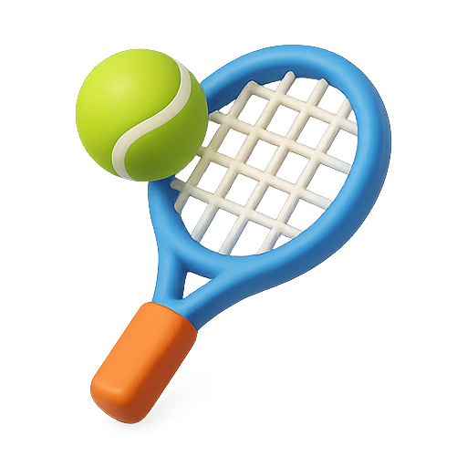 Tennis, racket, ball icon