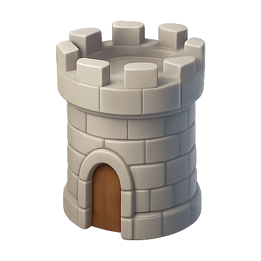 Castle, tower, fortress icon