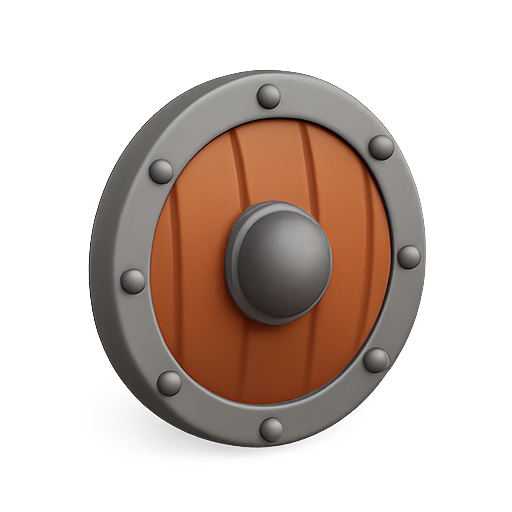 Shield, defense, medieval icon