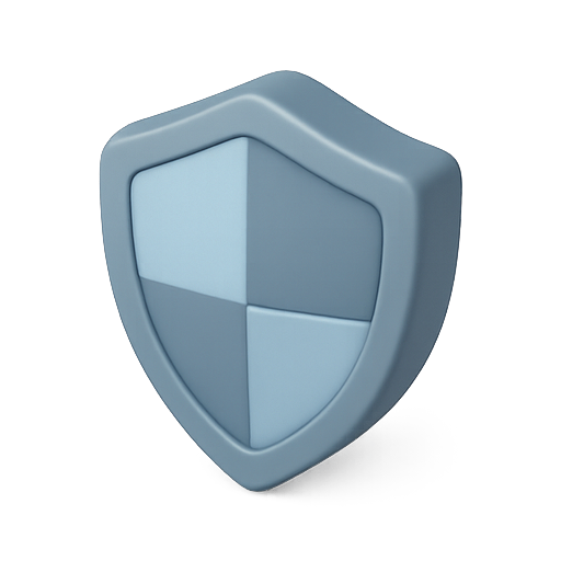 Shield, 3d design, protection icon