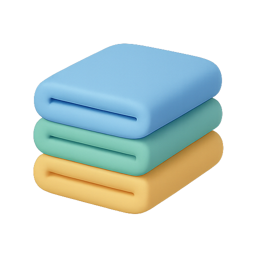 Stacked, cubes, 3d icon