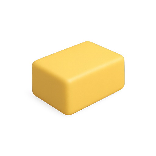 Cube, 3d, yellow icon