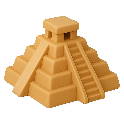 Pyramid, temple, architecture icon