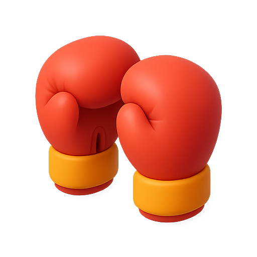 Boxing, gloves, sports icon