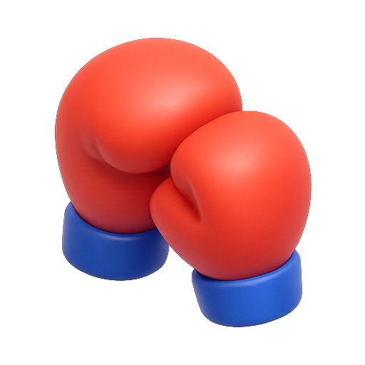 Boxing, gloves, sport icon