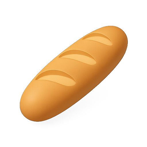 Bread, loaf, bakery icon