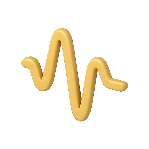 Waveform, 3d, design icon