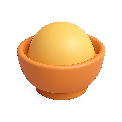 3d, sphere, bowl icon