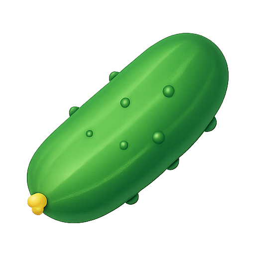 Pickle, vegetable, green icon