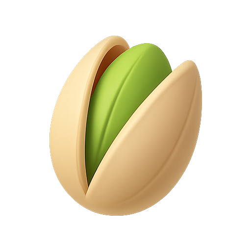 Pistachio, nut, 3d icon