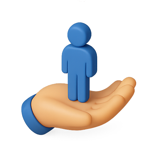 3d, hand, figure icon