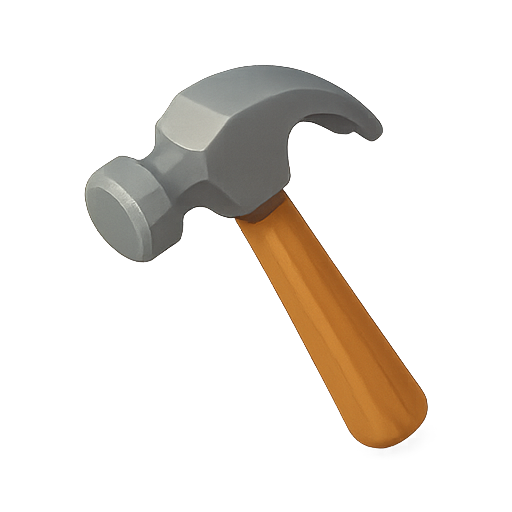 Hammer, tool, construction icon