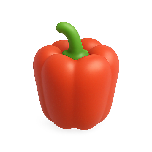 Pepper, vegetable, red icon